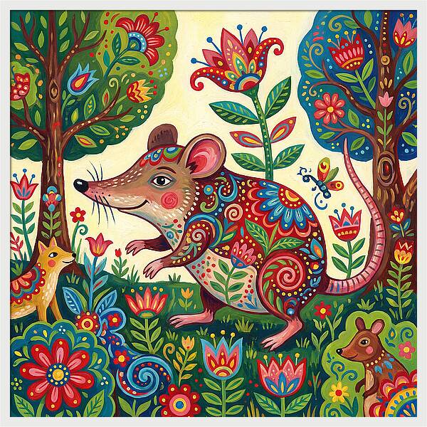Shrew Folk In A Colorful Forest