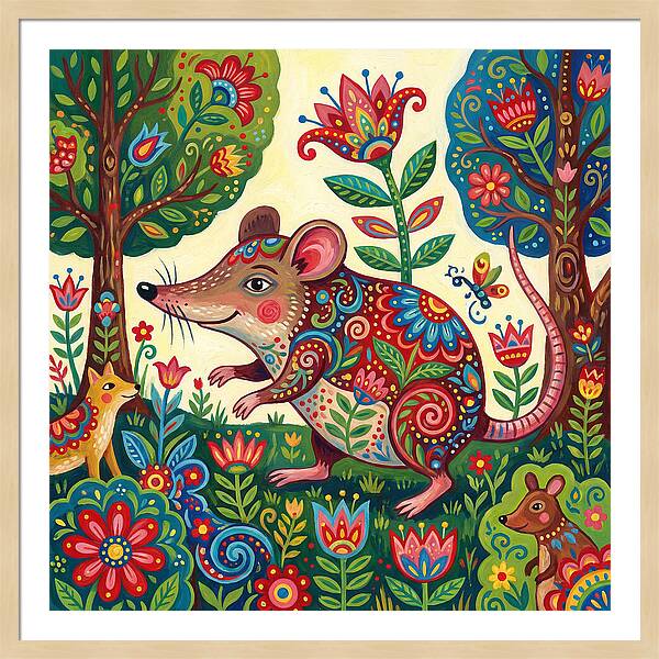 Shrew Folk In A Colorful Forest