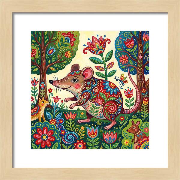 Shrew Folk In A Colorful Forest