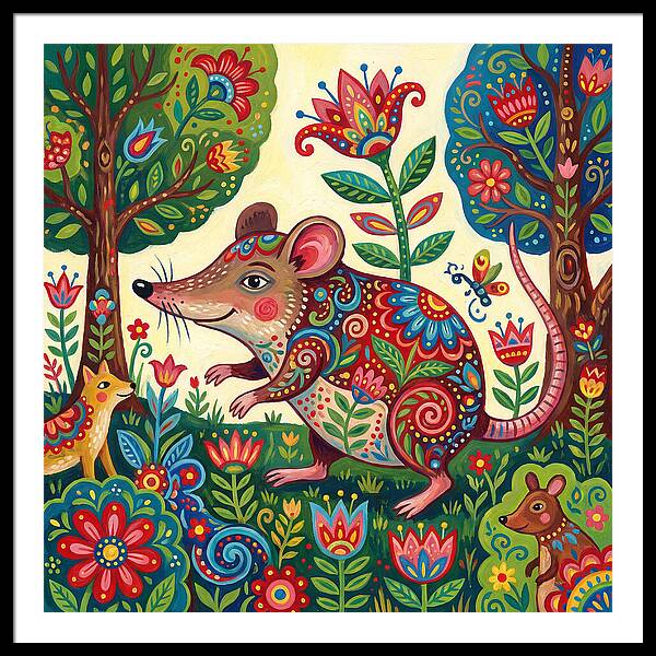 Shrew Folk In A Colorful Forest
