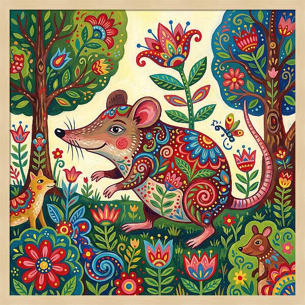 Shrew Folk In A Colorful Forest