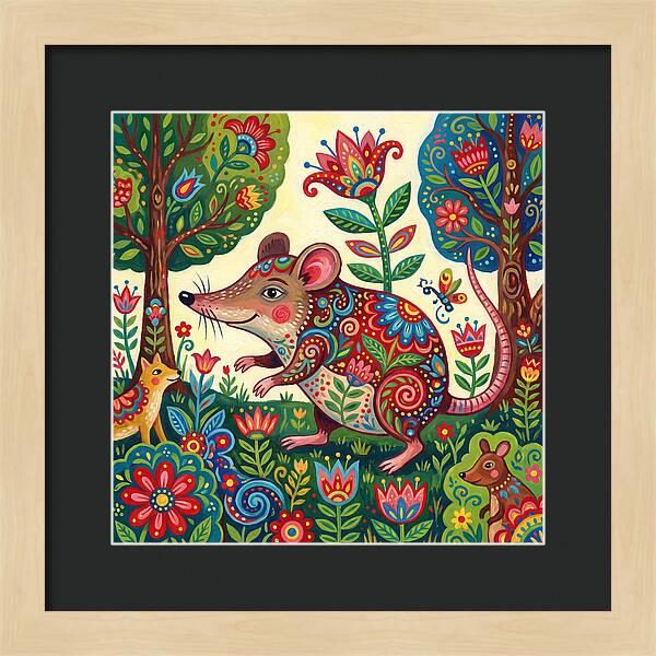 Shrew Folk In A Colorful Forest