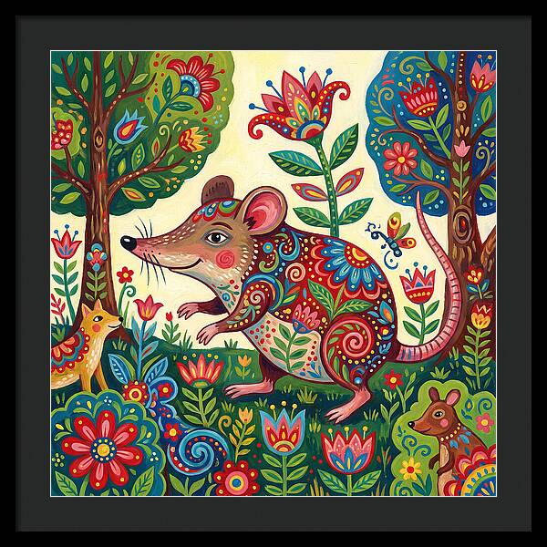 Shrew Folk In A Colorful Forest