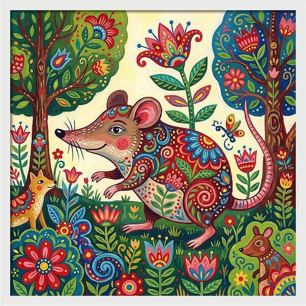 Shrew Folk In A Colorful Forest