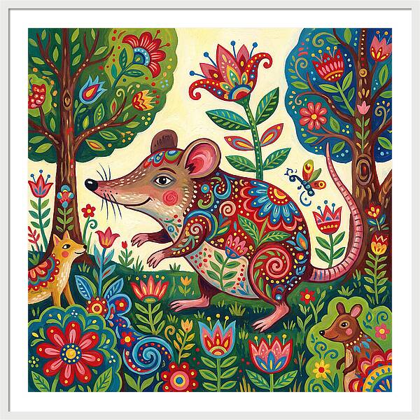 Shrew Folk In A Colorful Forest