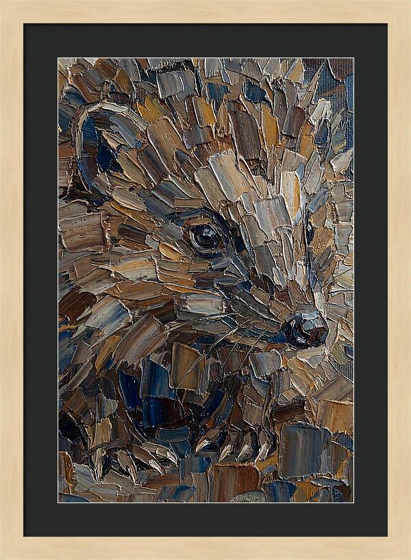 Shrew In Palette Knife Style