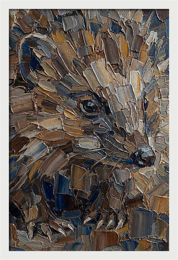 Shrew In Palette Knife Style