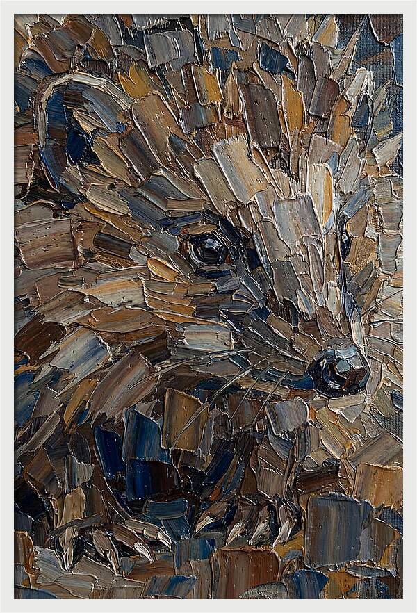 Shrew In Palette Knife Style