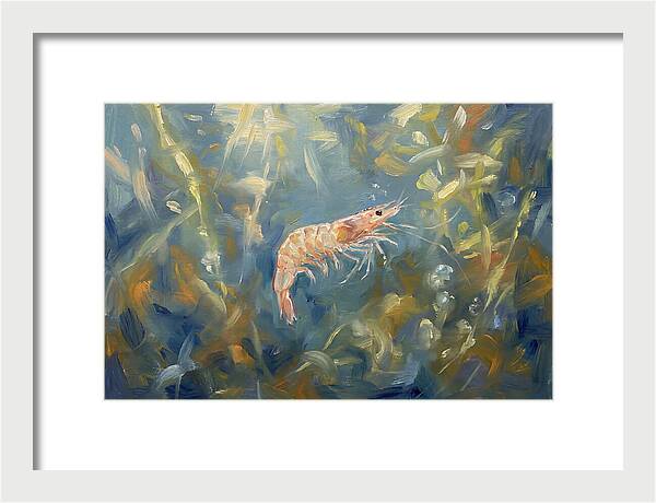 Shrimp Among Aquatic Greens