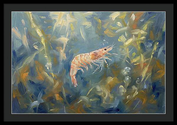 Shrimp Among Aquatic Greens