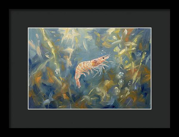 Shrimp Among Aquatic Greens