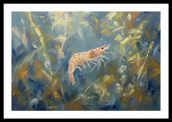 Shrimp Among Aquatic Greens