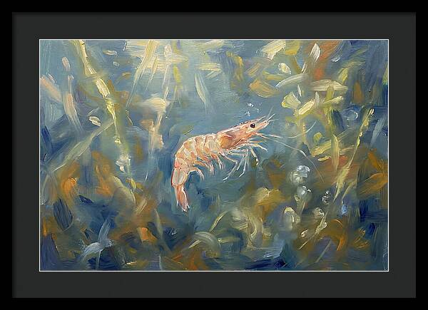 Shrimp Among Aquatic Greens