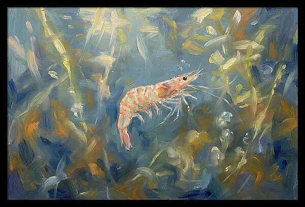 Shrimp Among Aquatic Greens