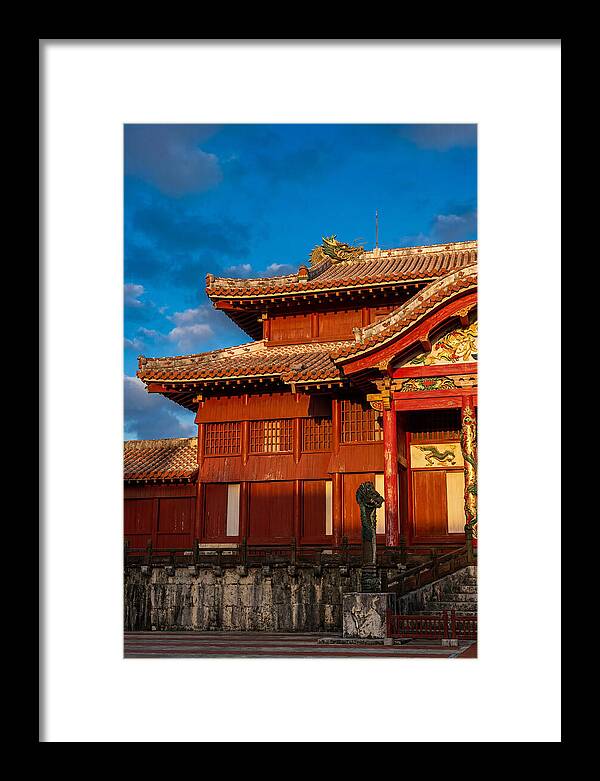 Shuri Castle At Golden Hour