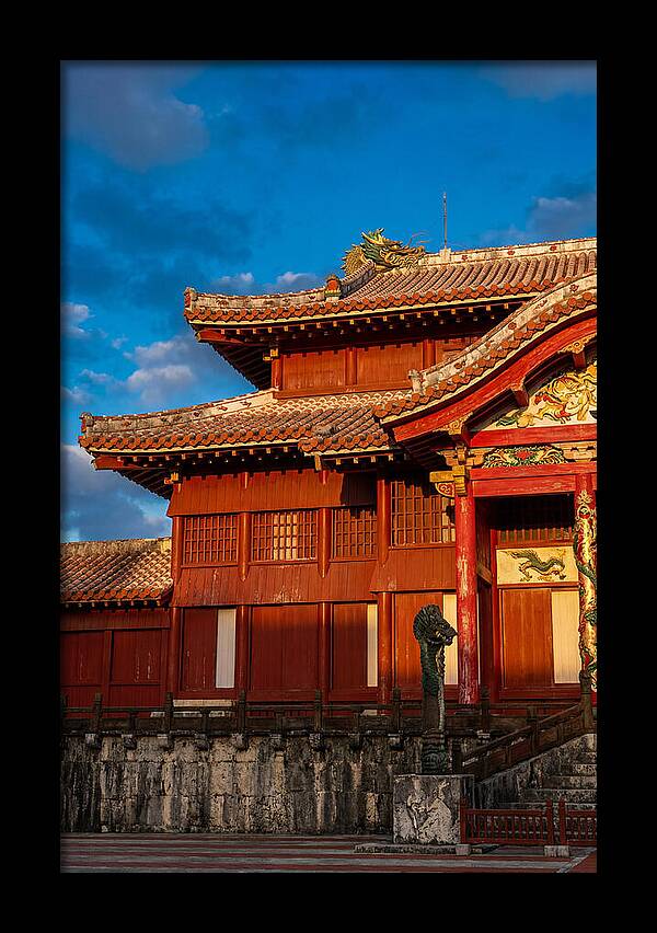 Shuri Castle At Golden Hour