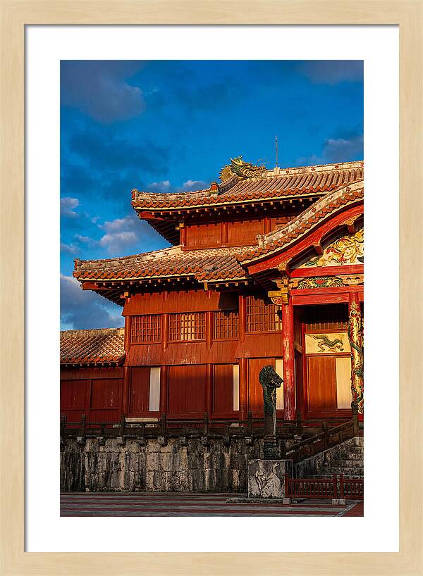 Shuri Castle At Golden Hour
