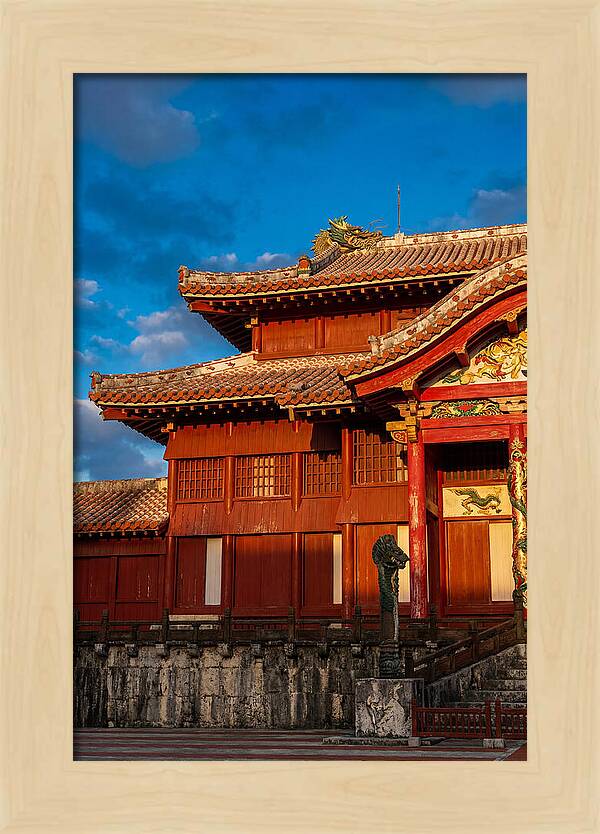 Shuri Castle At Golden Hour