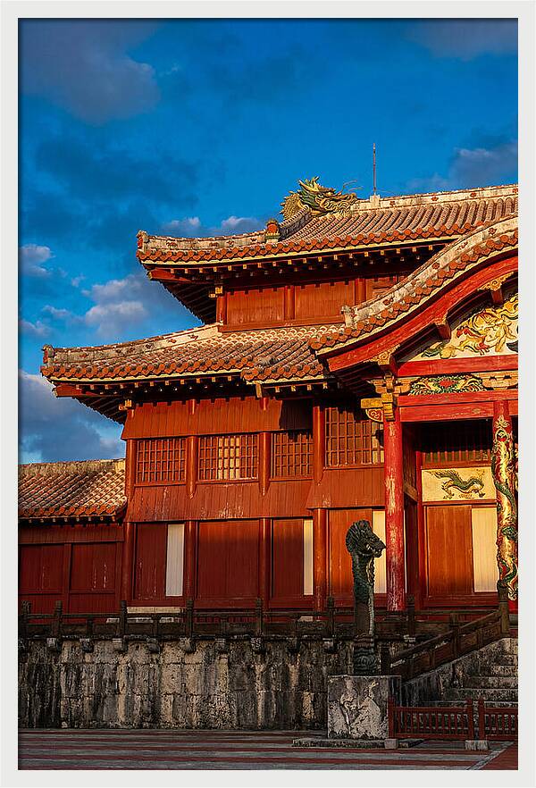 Shuri Castle At Golden Hour