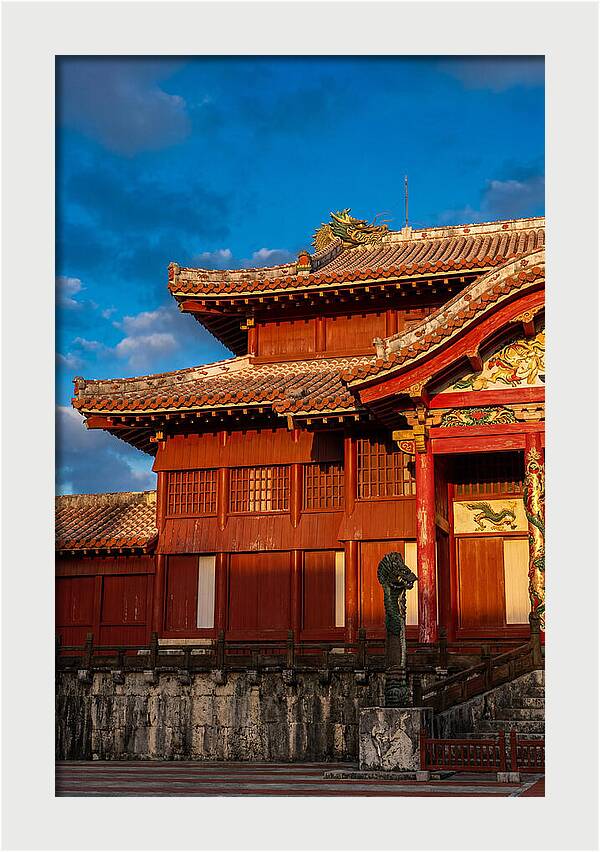 Shuri Castle At Golden Hour