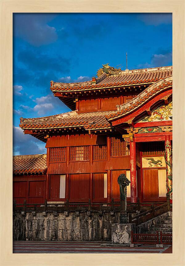 Shuri Castle At Golden Hour