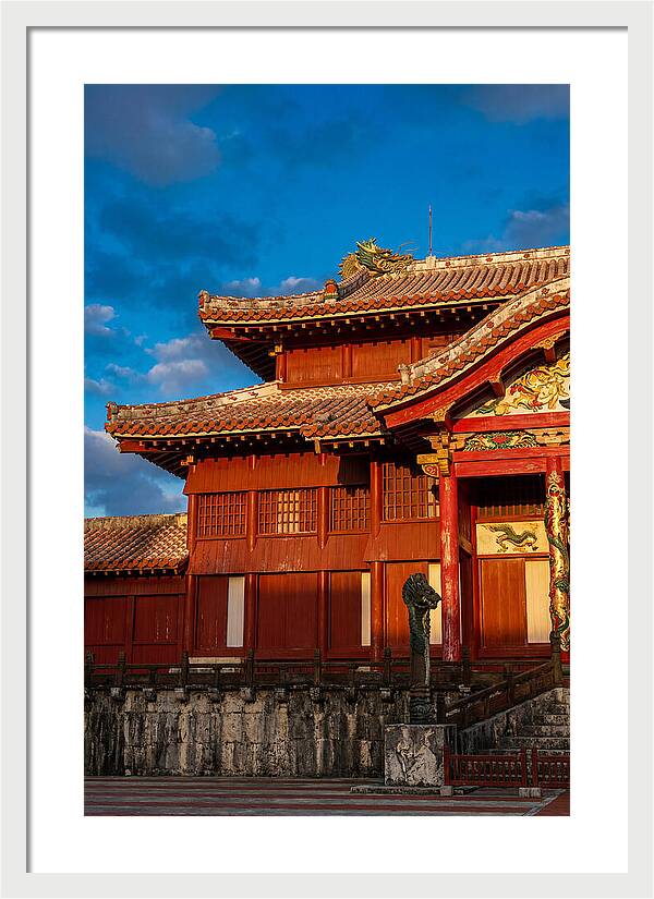 Shuri Castle At Golden Hour