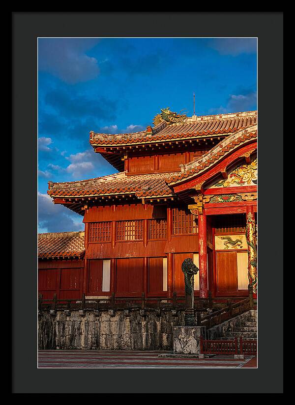 Shuri Castle At Golden Hour