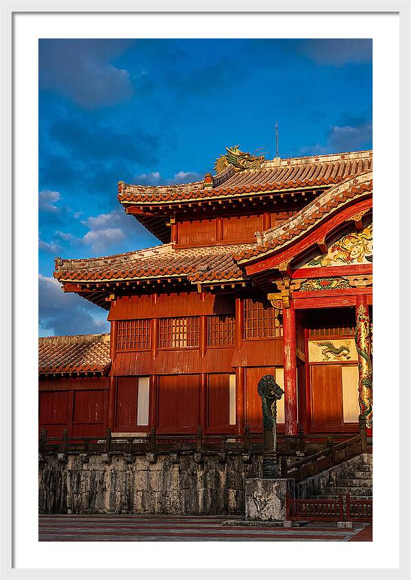 Shuri Castle At Golden Hour