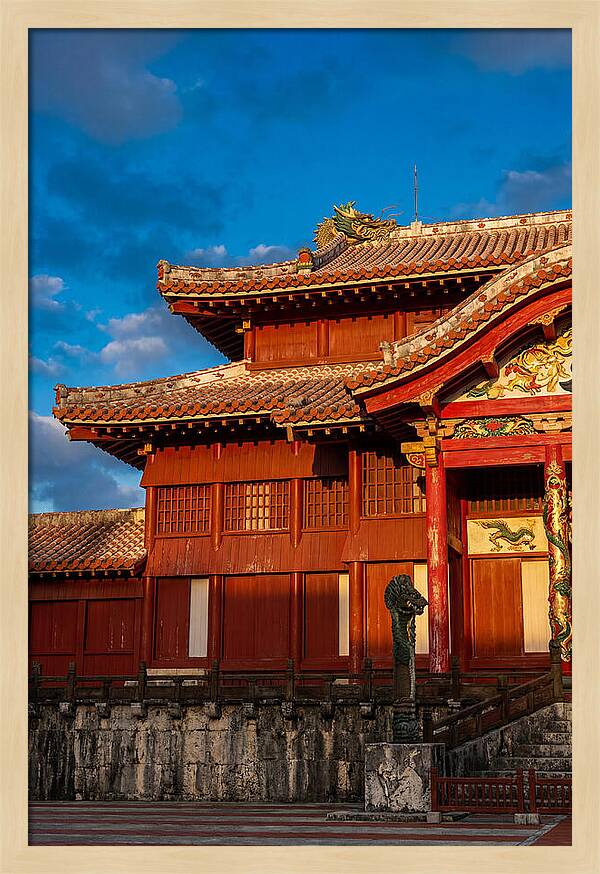 Shuri Castle At Golden Hour
