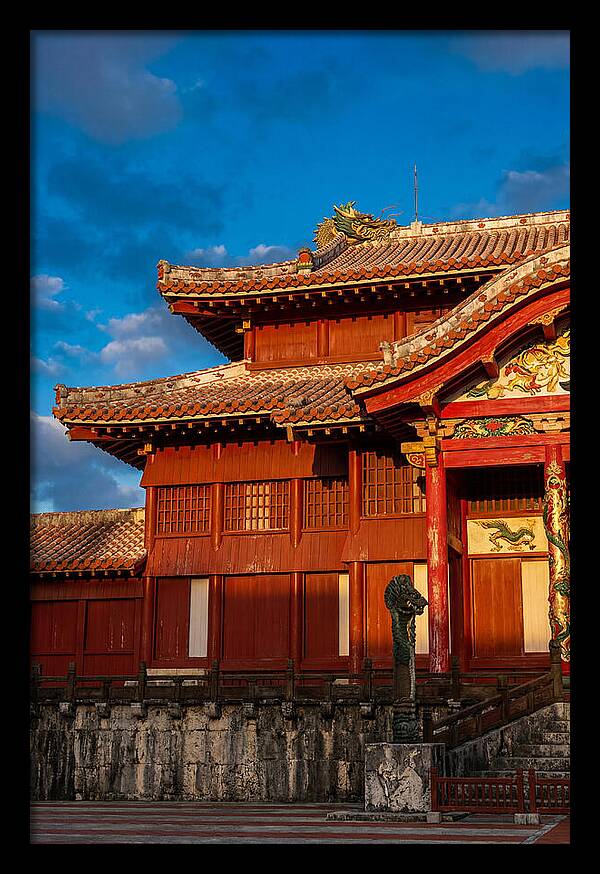 Shuri Castle At Golden Hour