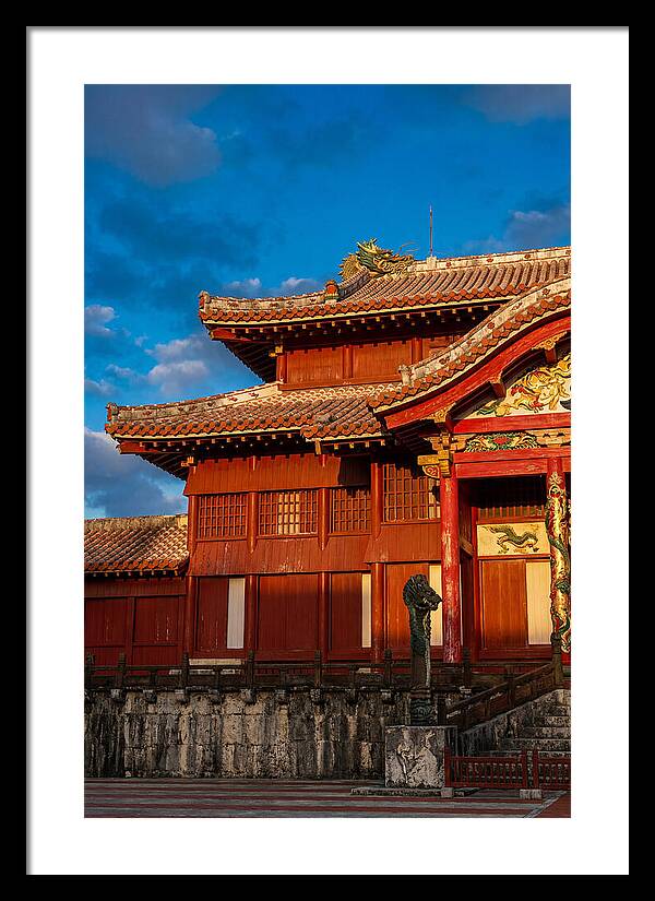 Shuri Castle At Golden Hour