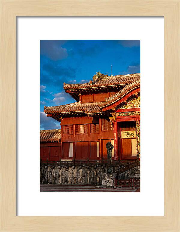 Shuri Castle At Golden Hour