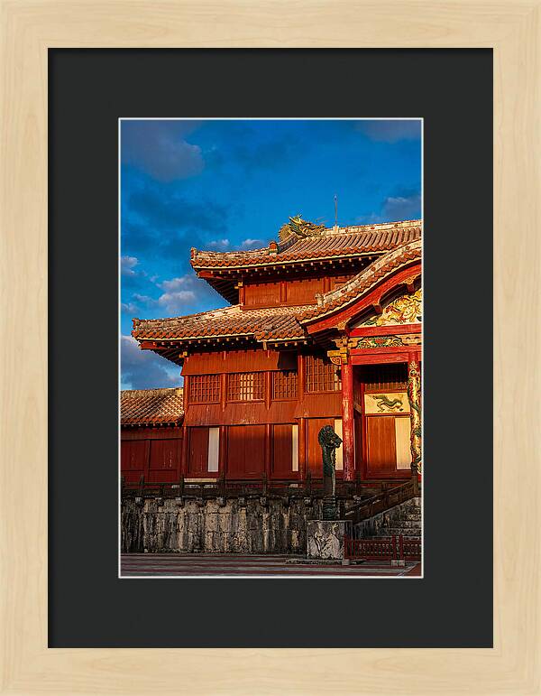 Shuri Castle At Golden Hour