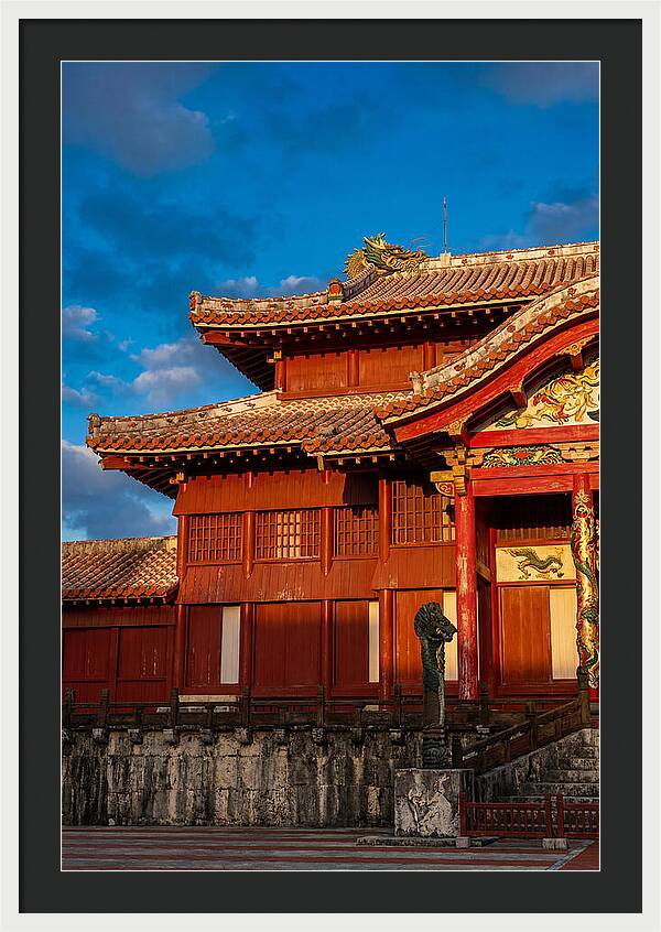 Shuri Castle At Golden Hour