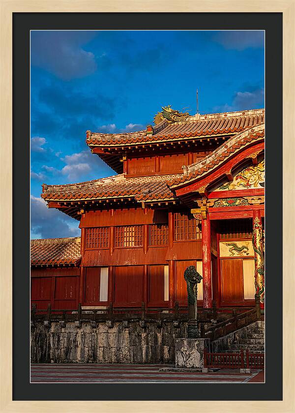 Shuri Castle At Golden Hour