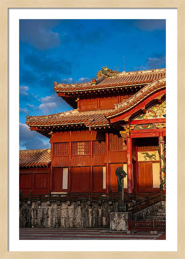 Shuri Castle At Golden Hour