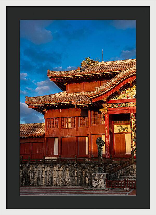 Shuri Castle At Golden Hour