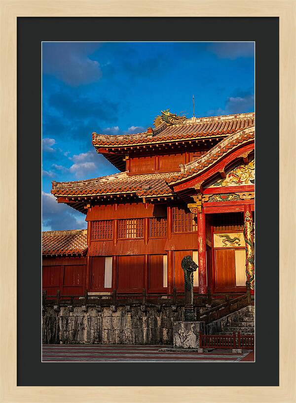 Shuri Castle At Golden Hour