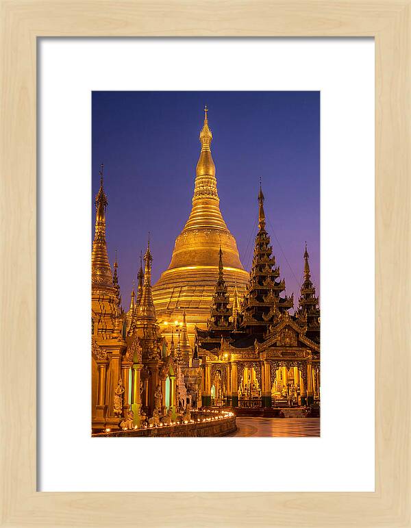 Shwedagon Pagoda At Twilight