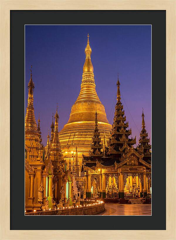 Shwedagon Pagoda At Twilight