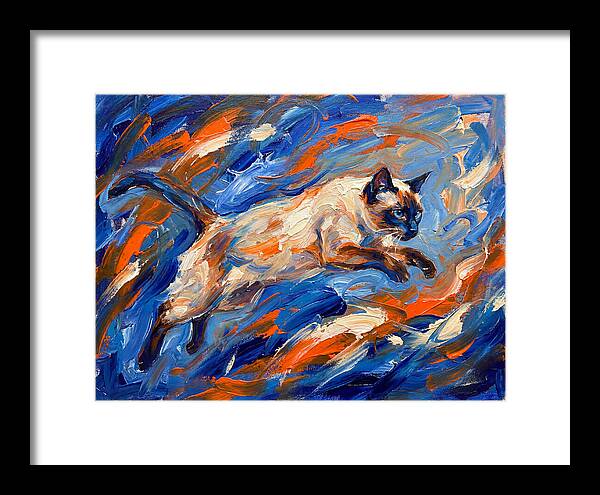 Siamese Cat In Motion