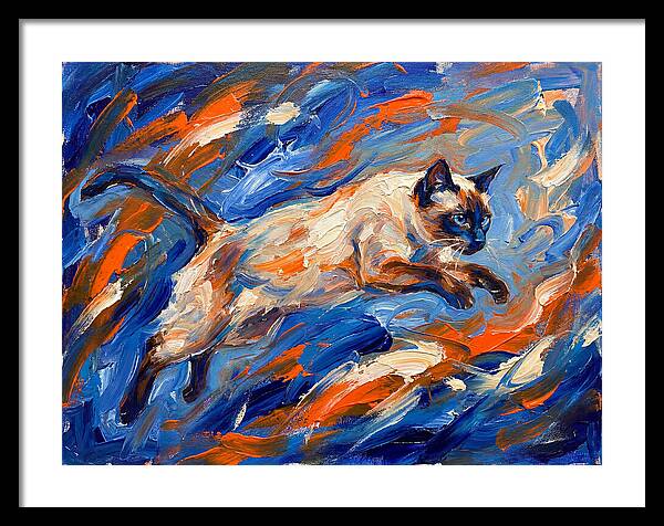 Siamese Cat In Motion