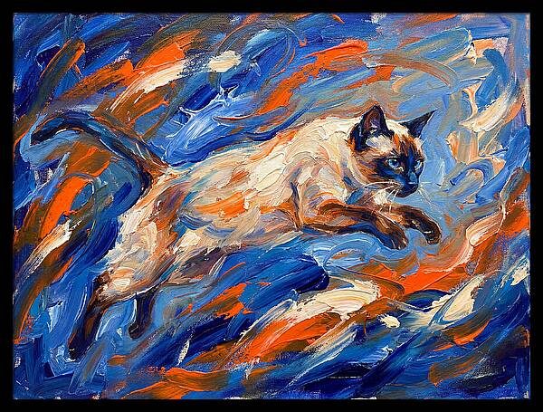 Siamese Cat In Motion