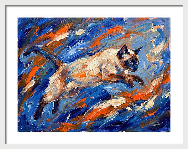 Siamese Cat In Motion