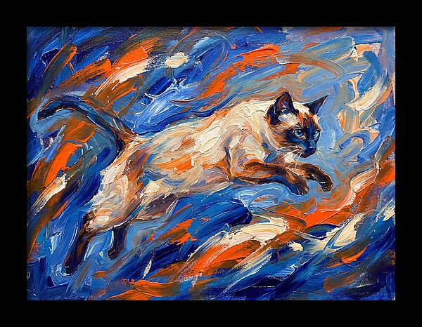 Siamese Cat In Motion
