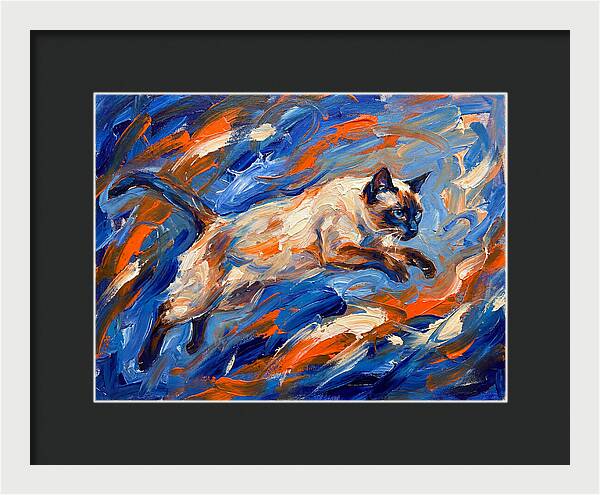 Siamese Cat In Motion