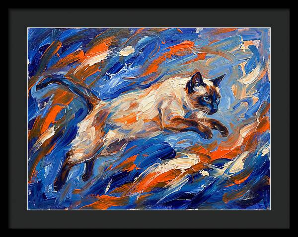 Siamese Cat In Motion