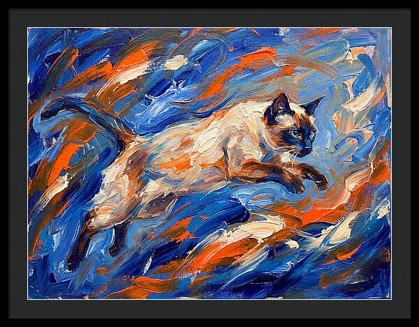 Siamese Cat In Motion