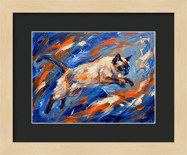 Siamese Cat In Motion