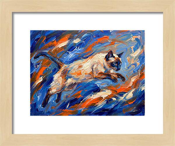 Siamese Cat In Motion